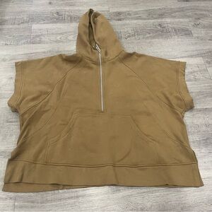 Lululemon Sleeveless Scuba Quarterzip Sweatshirt